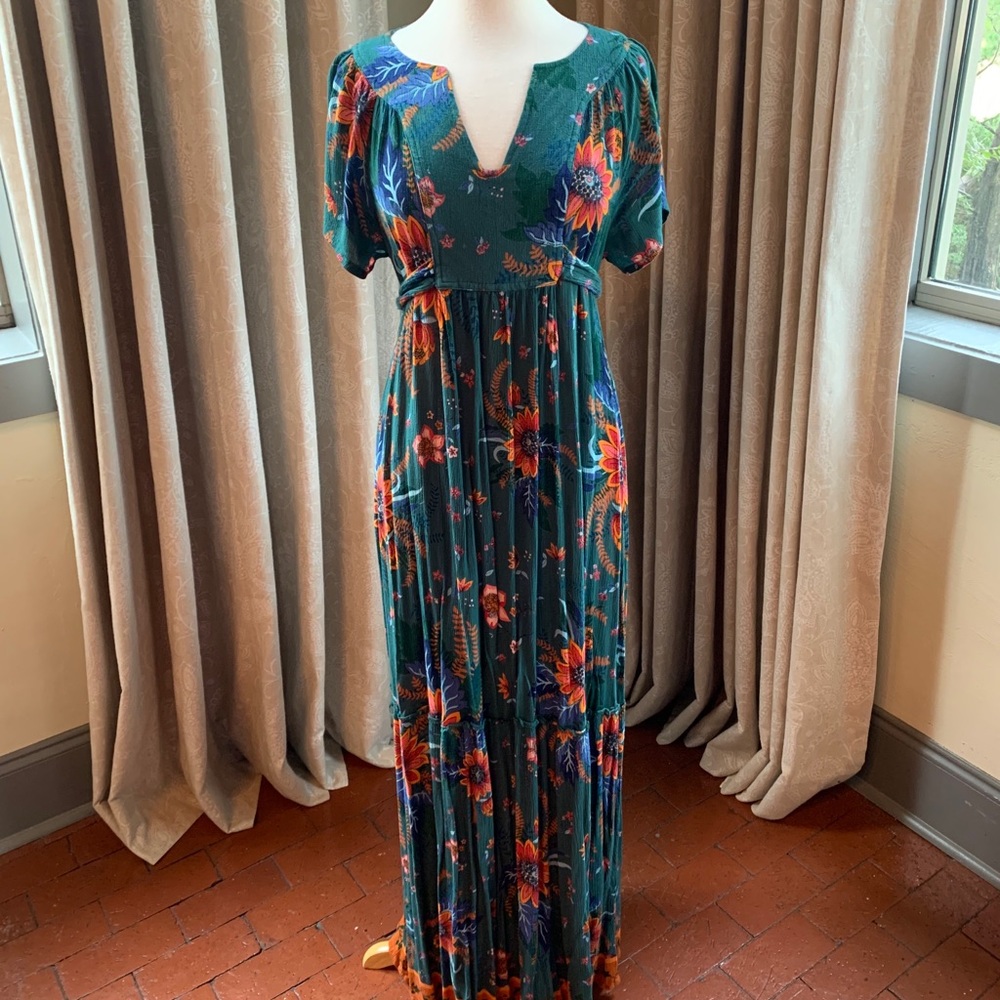 Patrons of Peace maxi dress, size medium